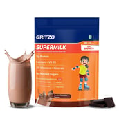 1 - Supermilk Gritzo Growth for Girl 10 to 12 years,  335 g  Double Chocolate (Pouch) 