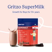 2 - Supermilk Gritzo Growth for Boy 13+ years, 335 g Double Chocolate (Pouch)