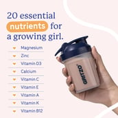 7 - Supermilk Gritzo Growth for Girl 10 to 12 years,  335 g  Double Chocolate (Pouch)
