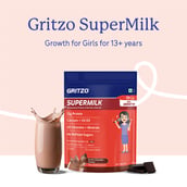 2 - Supermilk Gritzo Growth for Girl 13+ years, 335 g Double Chocolate (Pouch)