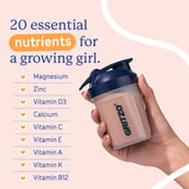 7 - Supermilk Gritzo Growth for Girl 13+ years, 335 g Double Chocolate (Pouch)