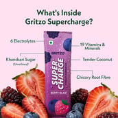 5 - Gritzo Supercharge Hydration Drink Mix,  15 Piece(s)/Pack  Berry Blast