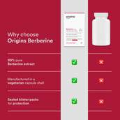 9 - Origins Nutra Berberine 500mg (Pack of 3), 28 capsules