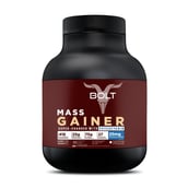 1 - Bolt Mass Gainer Super-Charged With Phycocyanin, 2 lb Madagascar Vanilla