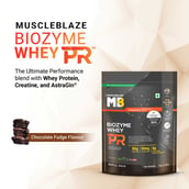 2 - MuscleBlaze Biozyme Whey PR,  2.2 lb  Chocolate Fudge