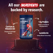 4 - Supermilk Gritzo Growth+ for Boy 13+ years, 400 g Double Chocolate (Spiderman)