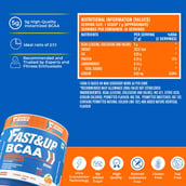 4 - Fast & Up BCAA, 0.62 lb 40 Servings Tangy Orange