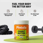 7 - Pintola All Natural Peanut Butter, 0.350 kg Crunchy