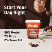 2 - Pintola High Protein Peanut Butter,  1 kg  Dark Chocolate Crunchy 