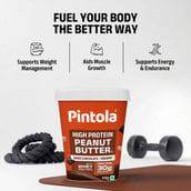 8 - Pintola High Protein Peanut Butter, 0.510 kg Dark Chocolate Creamy