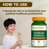 5 - Pure Nutrition Korean Ginseng, 120 veggie capsule(s)
