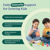 7 - Gritzo Supermilk Immunity Kit, 400 g Chocolate for Boy/Girl 2-6 Yrs with Gummies