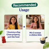 9 - Gritzo Supermilk Immunity Kit,  400 g  Chocolate for Girl 7-9 Yrs with Gummies