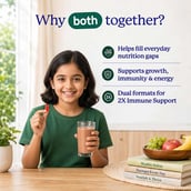 5 - Gritzo Supermilk Immunity Kit,  400 g  Chocolate for Girl 10-12 Yrs with Gummies