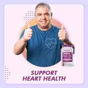 4 - HealthyHey Nutrition Omega 3 Fish Oil for Men, 60 softgels