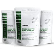 1 - Nirvasa Green Coffee Bean Powder,  100 g  Unroasted (Pack of 3) 