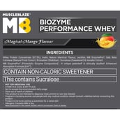 11 - MuscleBlaze Biozyme Performance Whey,  2.2 lb  Refill Pack Magical Mango