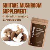 6 - Rooted Active Naturals Shiitake Organic Mushroom Extract, 60 g