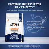 7 - AS-IT-IS Nutrition ATOM PWR Whey Protein XL,  2.2 lb  Double Rich Chocolate 
