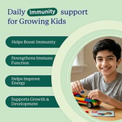 7 - Gritzo Supermilk Immunity Kit, 400 g Chocolate for Boy 7-12 Yrs with Gummies