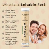 5 - DR. HARLE Glutathione Skin Glow Effervescent,  Strawberry (Pack of 2)  15 tablets 