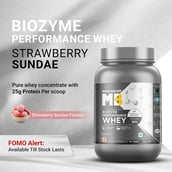 1 - MuscleBlaze Biozyme Performance Whey, 4.4 lb Strawberry Sundae
