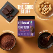 4 - FitFeast Peanut Butter, 380 g Belgian Chocolate