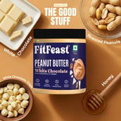 4 - FitFeast Peanut Butter, 380 g White Chocolate