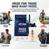 11 - AS-IT-IS Nutrition ATOM PWR Mass Gainer, 2.2 lb Banana