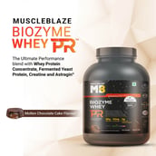MuscleBlaze Biozyme Whey PR, 4.4 lb Molten Chocolate Cake