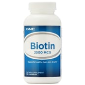 1 - GNC Biotin (2500mcg),  120 capsules  Unflavoured 