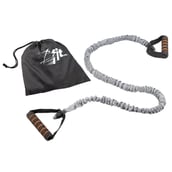 B Fit USA Premium Resistance Band with Nylon Cover and Bag,  Grey  Free Size 