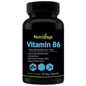 Nutriosys Vitamin B6 (100 mg),  90 veggie capsule(s)  Unflavoured 