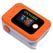 Oxygize Finger Tip Pulse Oximeter with Bluetooth,  Orange 
