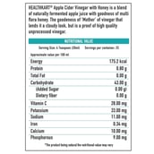 nutritionfact - HealthKart Apple Cider Vinegar with Honey NZ, 0.5 L OP Honey