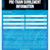 supplement - Adapt Nutrition Pre Train V2, 0.73 lb Blue Raspberry