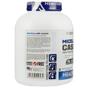 back - HealthXP 100% Micellar Casein Protein,  4.4 lb  Triple Chocolate 