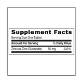 supplement - GNC Zinc 50,  100 tablet(s) 