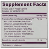 supplement - GNC ResVitale Resveratrol (125 mg), 60 capsules