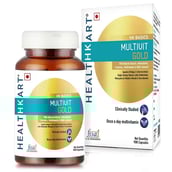 1 - HealthKart Multivit Gold 5-in-1-MultiVitamin OP, 90 capsules Unflavoured
