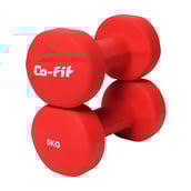 Co-Fit Neoprene Dumbbells,  Red  5 kg 
