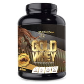 1 - Nutrition Planet Gold Whey with Added DigeZyme,  4 lb  Rich Chocolate 