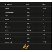 nutritional - Fyre Energy Drink Mix Pack of 5,  30 sachets/pack  Orange 