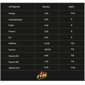 nutritional - Fyre Energy Drink Mix Pack of 5,  30 sachets/pack  Lime Lemon 