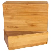 1 - Strauss Wooden Yoga Block,  Wooden  23x15x7.5 cm 