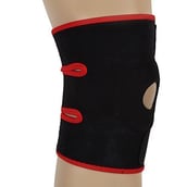 1 - Strauss Adjustable Knee Support Patella, Pair (Black) Free Size
