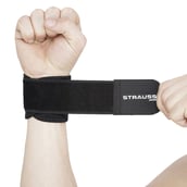 1 - Strauss Wrist Support,  Pair (Black)  Free Size 
