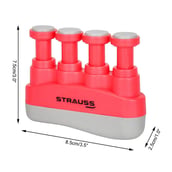1 - Strauss Adjustable Finger Hand Grip,  Pink 