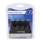 4 - Strauss Adjustable Finger Hand Grip, Black