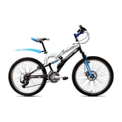 Raleigh Monster 24 Bicycle, Black/White/Blue